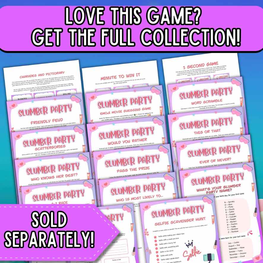 SLUMBER PARTY PASS THE PRIZE GAME - Image 5