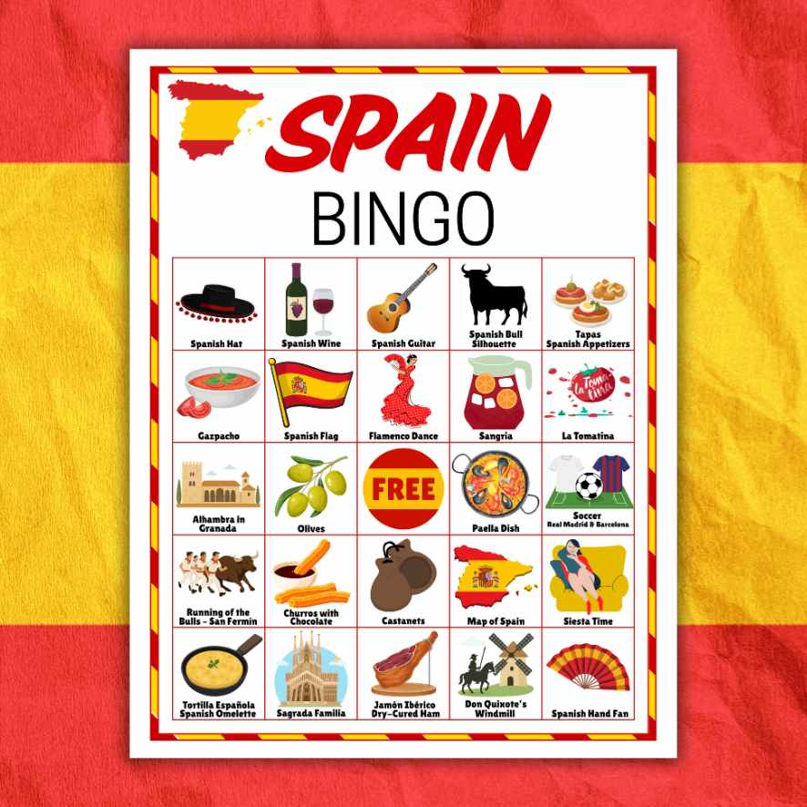 SPAIN TRAVEL BINGO GAME - Image 2