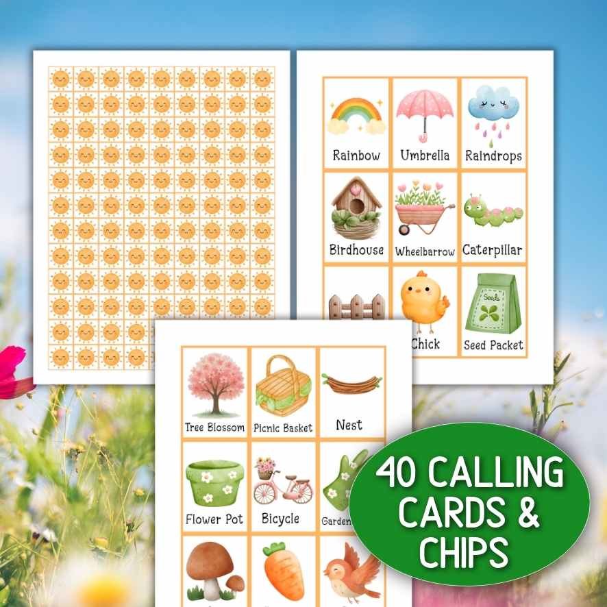 SPRING BINGO CARDS GAME PRINTABLE - Image 7