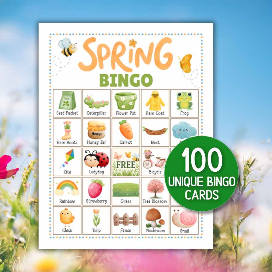 SPRING BINGO GAME PRINTABLE