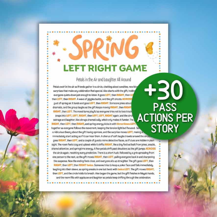 SPRING LEFT RIGHT GAME PRINTABLE - Image 2