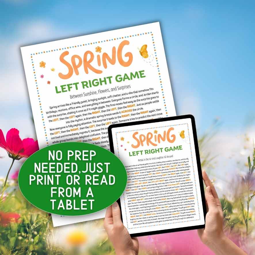 SPRING LEFT RIGHT GAME PRINTABLE - Image 3
