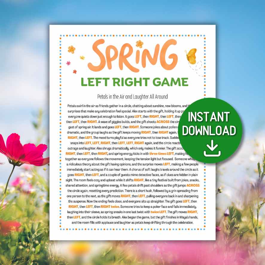 SPRING LEFT RIGHT GAME PRINTABLE - Image 4