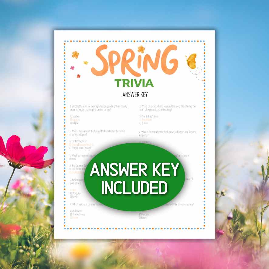 SPRING TRIVIA GAME PRINTABLE - Image 3
