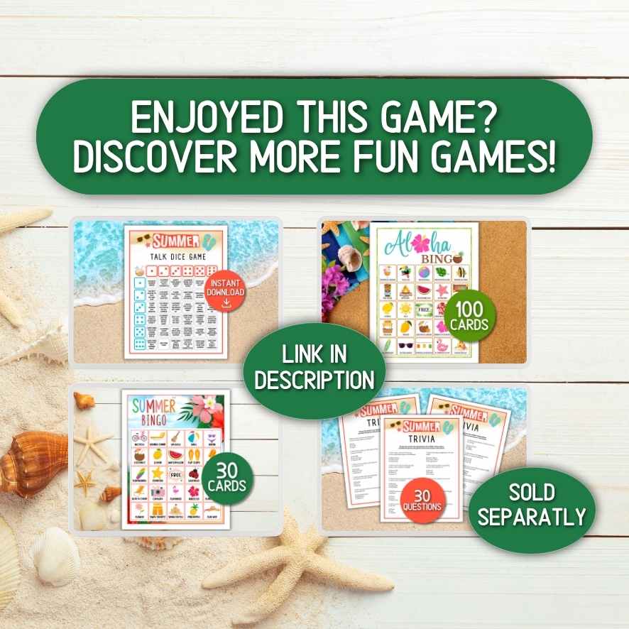 SUMMER FEUD PRINTABLE GAME - Image 8