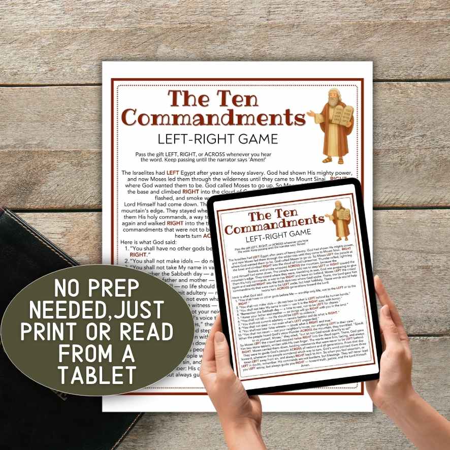 TEN COMMANDMENTS LEFT RIGHT GAME - Image 3