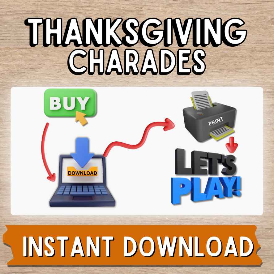 THANKSGIVING GAMES PRINTABLE CHARADES - Image 7