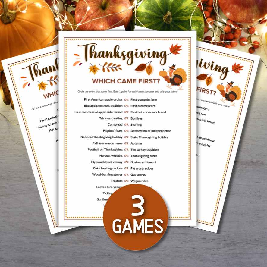 THANKSGIVING WHICH CAME FIRST?