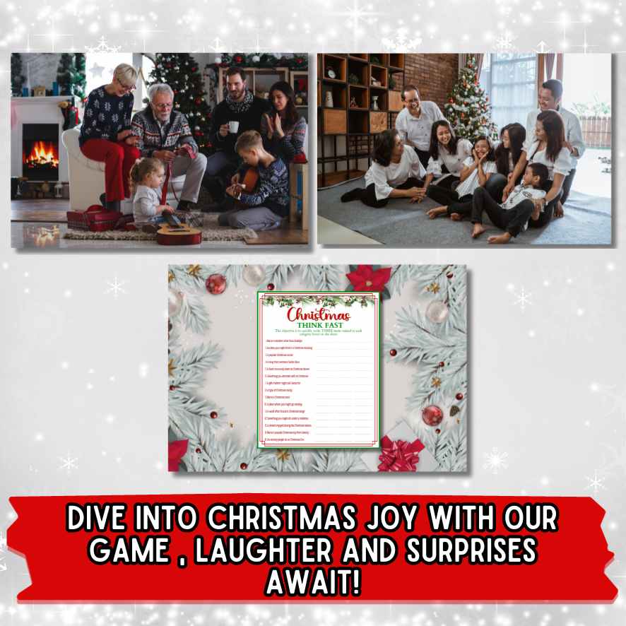 THINK FAST CHRISTMAS GAME PRINTABLE - Image 4