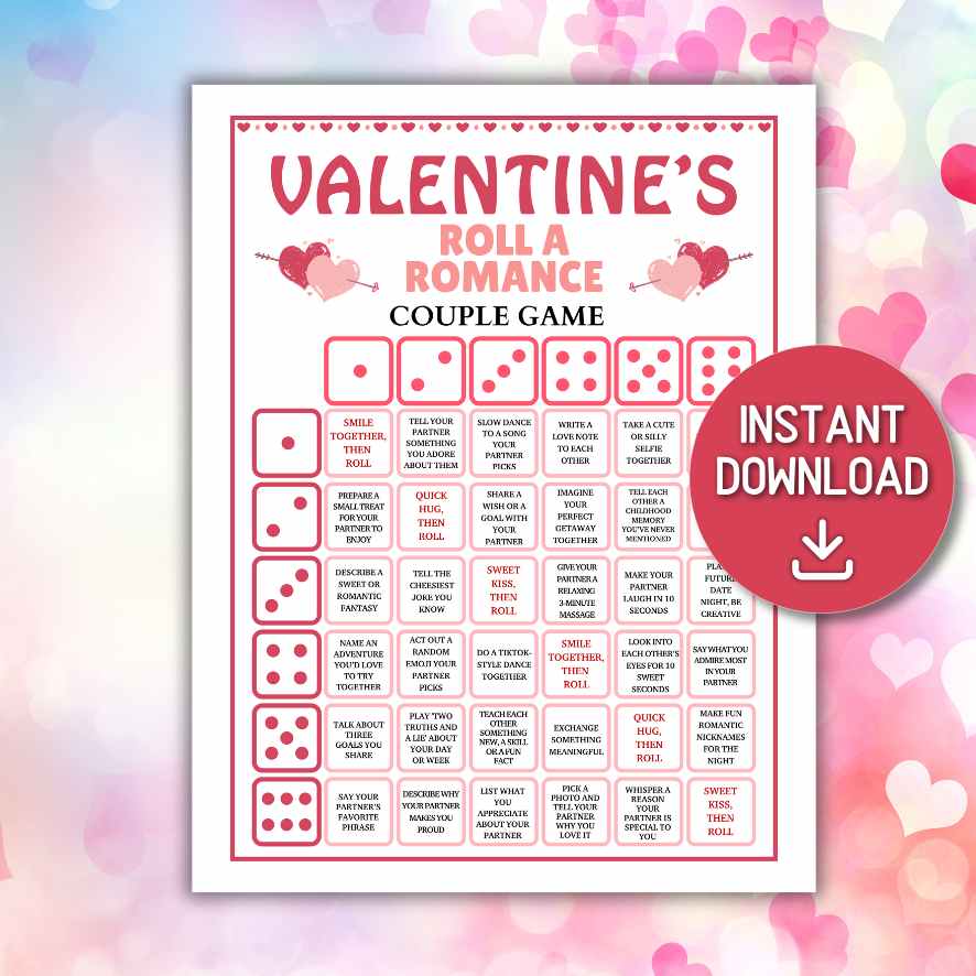 VALENTINES COUPLE DICE GAME