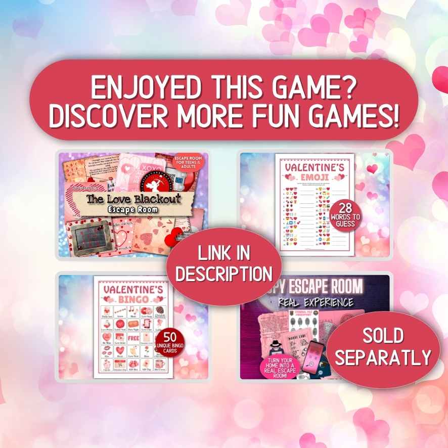 VALENTINES GAMES BUNDLE PRINTABLE - Image 10