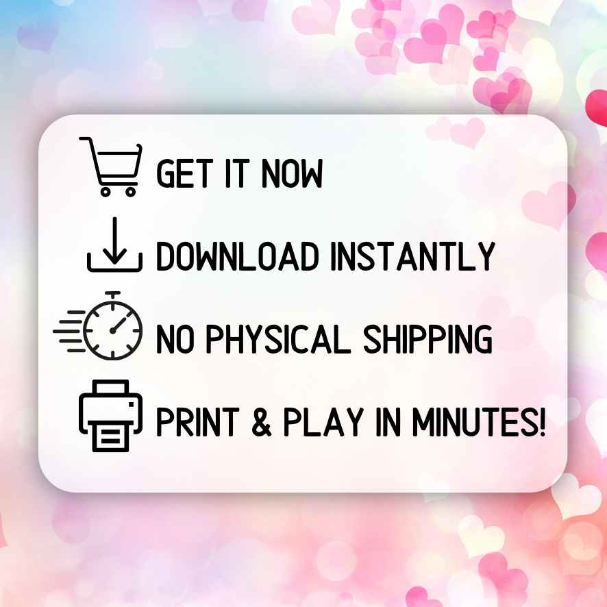 VALENTINES GAMES BUNDLE PRINTABLE - Image 9