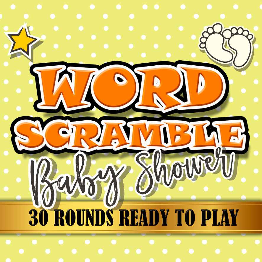 WORD SCRAMBLE BABY SHOWER GAME